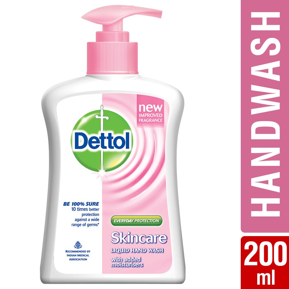 Dettol Liquid Soap Pump Skincare 215 ml
