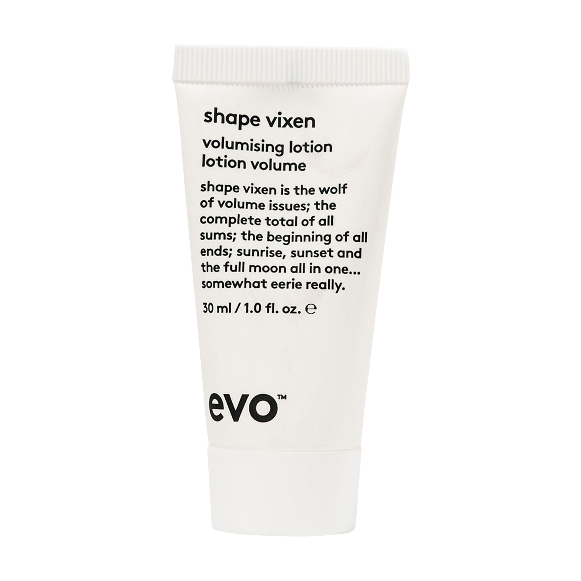 EVO Shape Vixen Volumizing Lotion - Professional Hair Styling Blow Dry Texture Mask for Fine Thin Straight Hair - Travel Size, 30ml / 1.01fl.oz