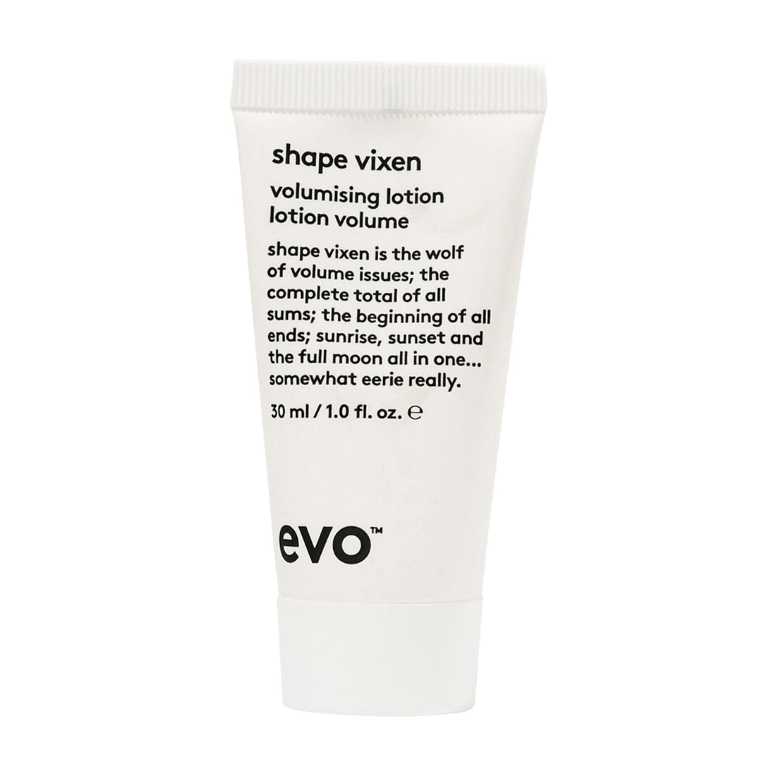 EVO Shape Vixen Volumizing Lotion - Professional Hair Styling Blow Dry Texture Mask for Fine Thin Straight Hair - Travel Size, 30ml / 1.01fl.oz