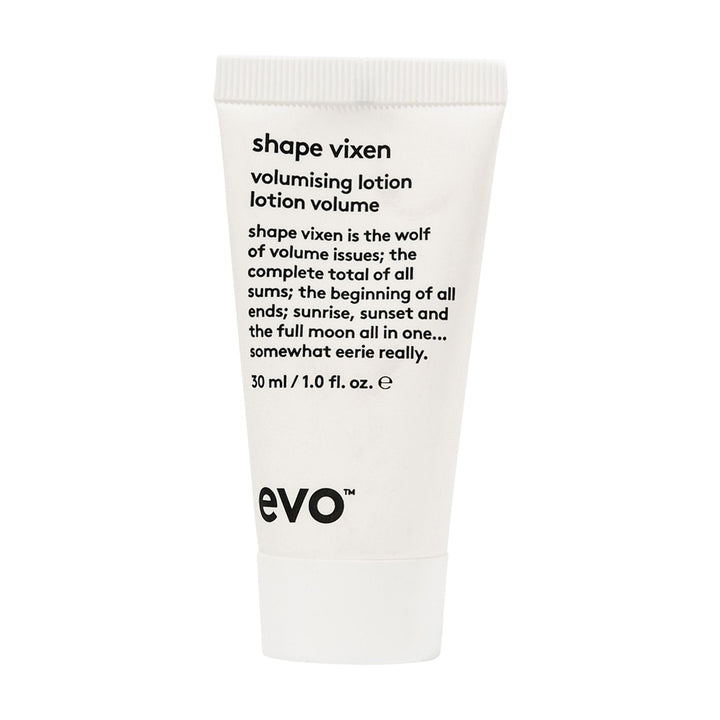 EVO Shape Vixen Volumizing Lotion - Professional Hair Styling Blow Dry Texture Mask for Fine Thin Straight Hair - Travel Size, 30ml / 1.01fl.oz