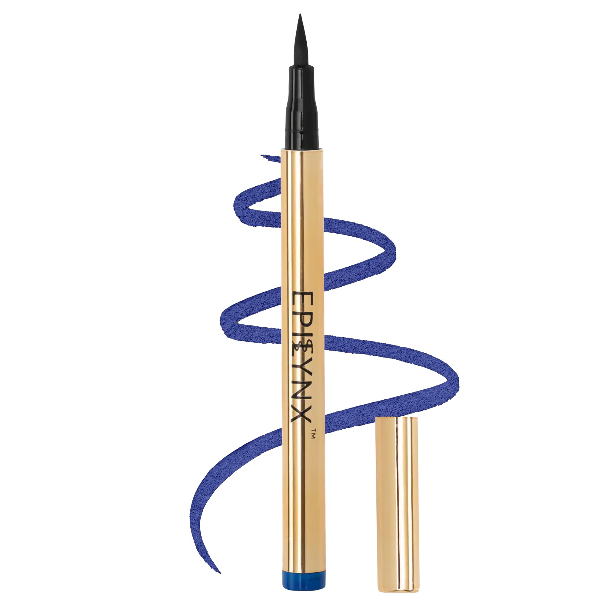 EPILYNX Waterproof Eyeliner - Smudge-Proof Liquid Eyeliner Pen with Precision Tip for Smooth, Long-Lasting Application - Vegan, Hypoallergenic & Gluten-Free Eye Liner - 2mL Blue