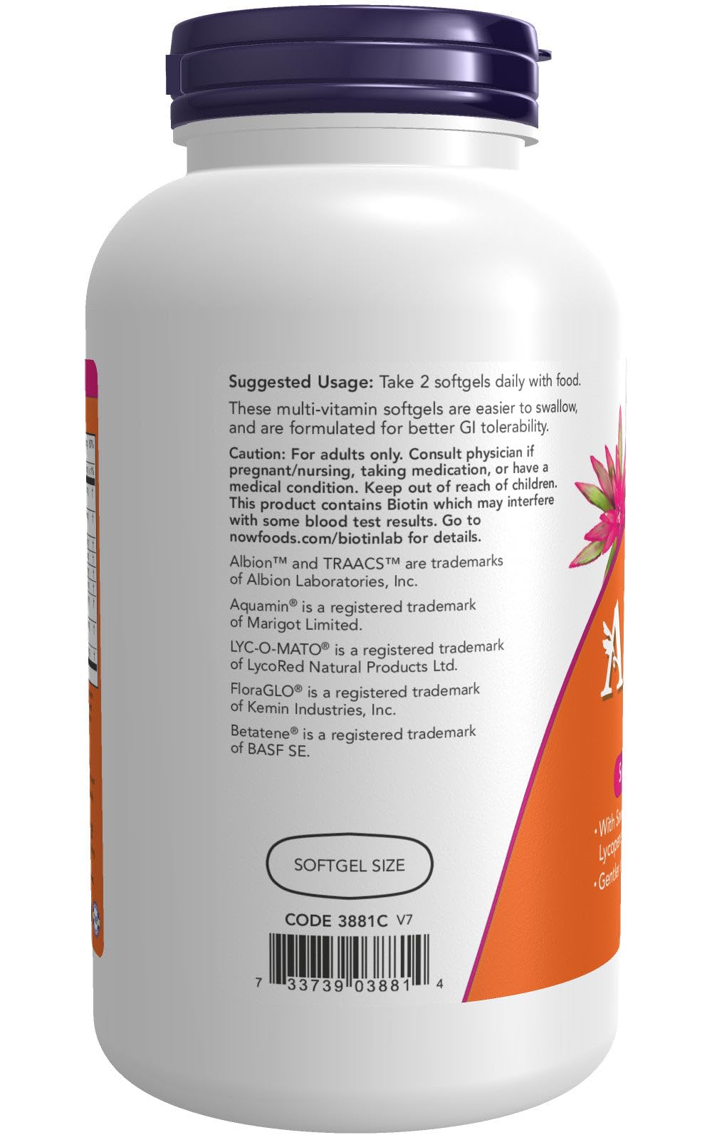 NOW Foods - ADAM Superior Men's Multi - 180 Softgels