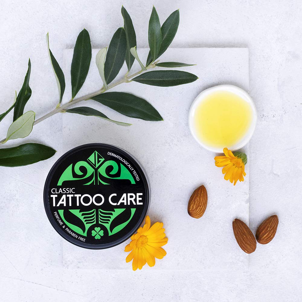 Tattoo Care Classic - 1.23 Oz - Tattoo Aftercare Ointment with Natural Ingredients, Moisturizing Calendula Cream, Highlights Tattoo Colors, Tattoo Itching Lotion, Protects, Heals & Reduces Redness