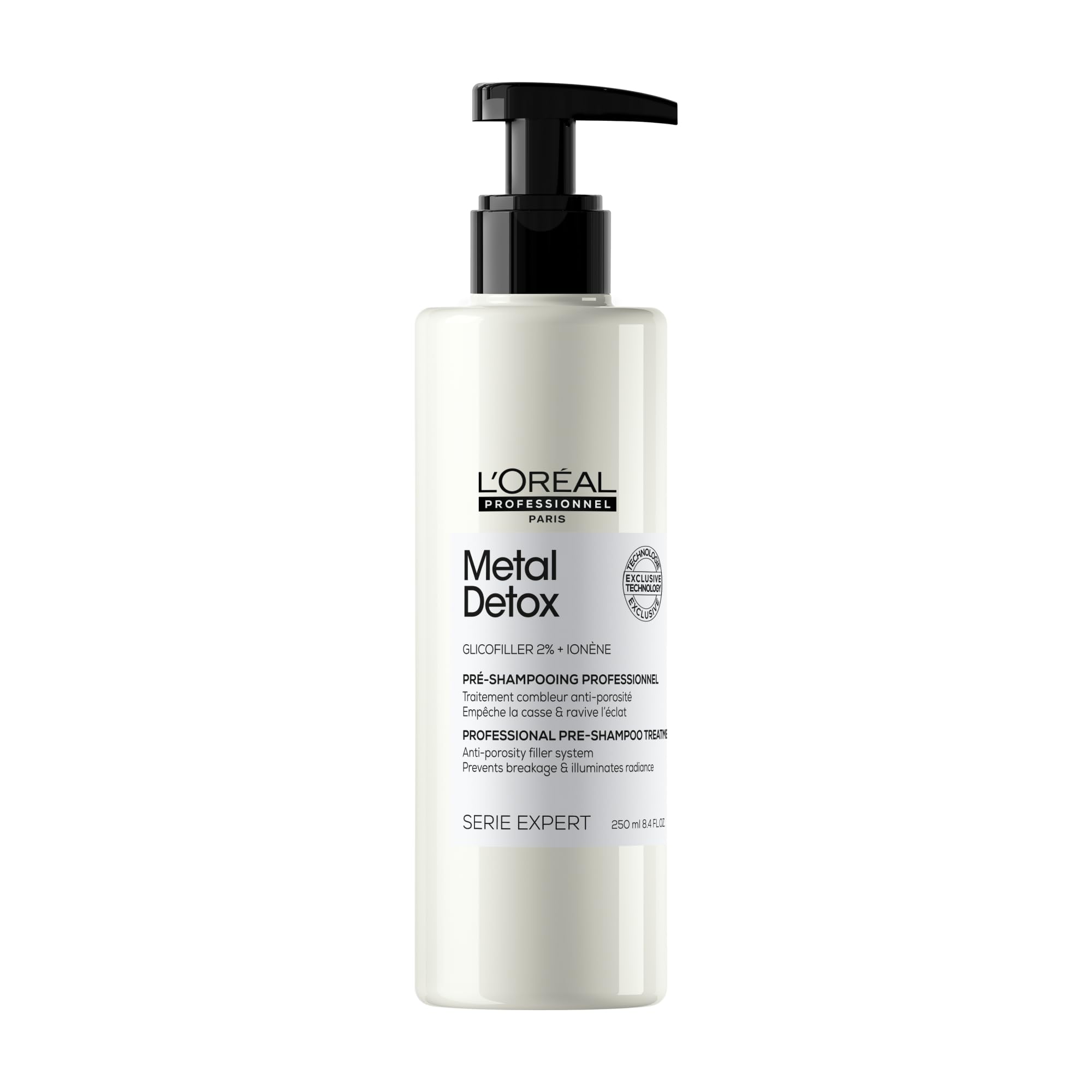 L'Oreal Professionnel Metal Detox Pre-Shampoo Treatment - Strengthens, Refills Micro-Breaks and Protects Against Hard Water Metals, For Damaged and Color Treated Hair