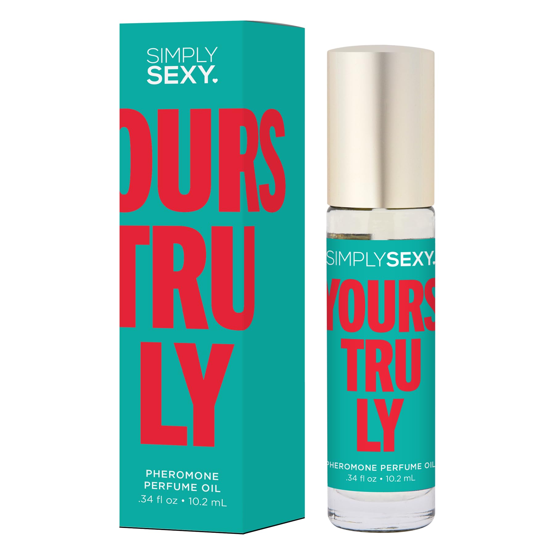 SIMPLY SEXY Yours Truly Roll-On Pheromone Perfume - Women's Perfume Body Oil & Cologne Oil - Essential Oil Perfume & Fragrance Oil - Women's Fragrances & Pheromone Perfume Oil - 0.34 floz, 10.2ml