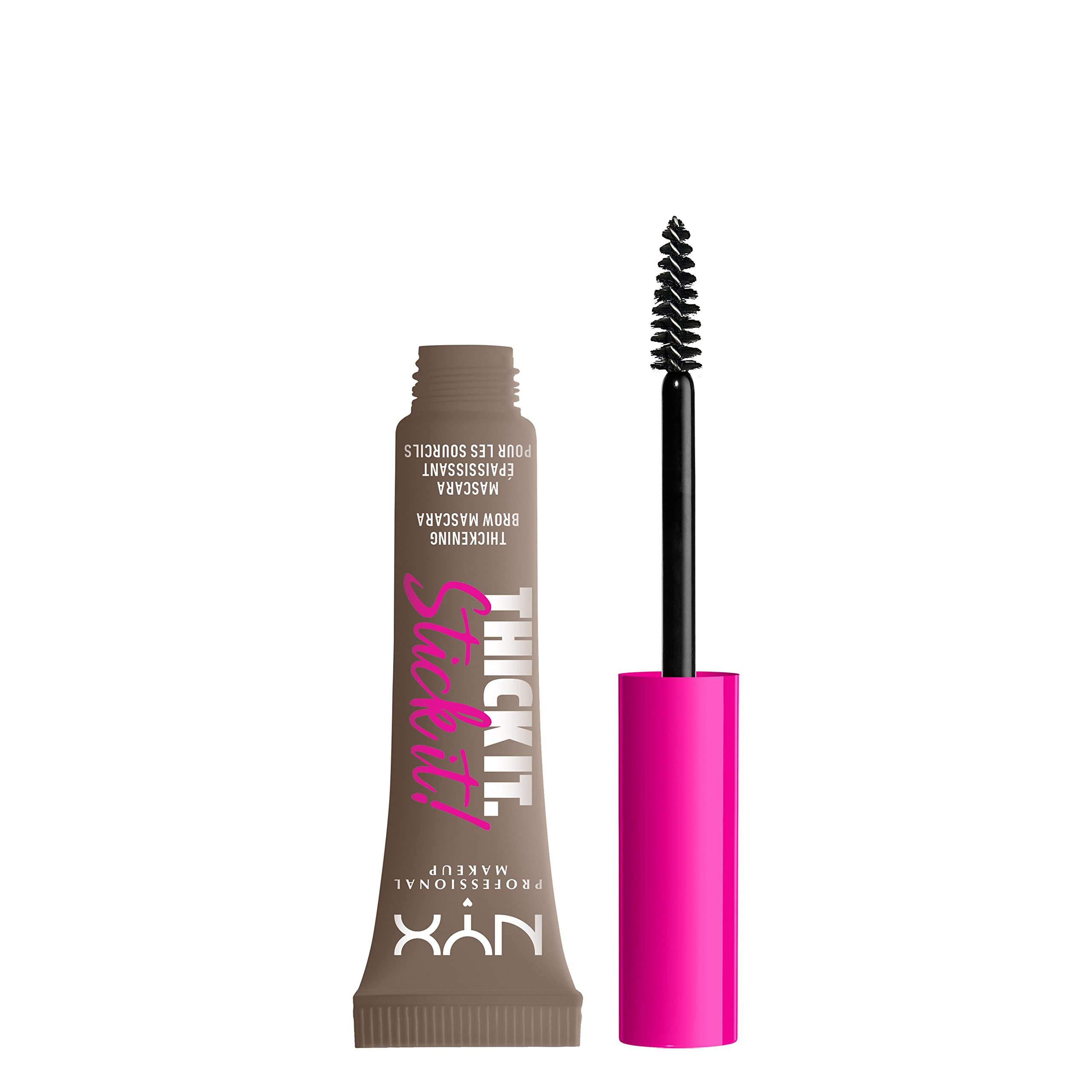 NYX PROFESSIONAL MAKEUP Thick It Stick It Thickening Brow Mascara, Eyebrow Gel - Taupe