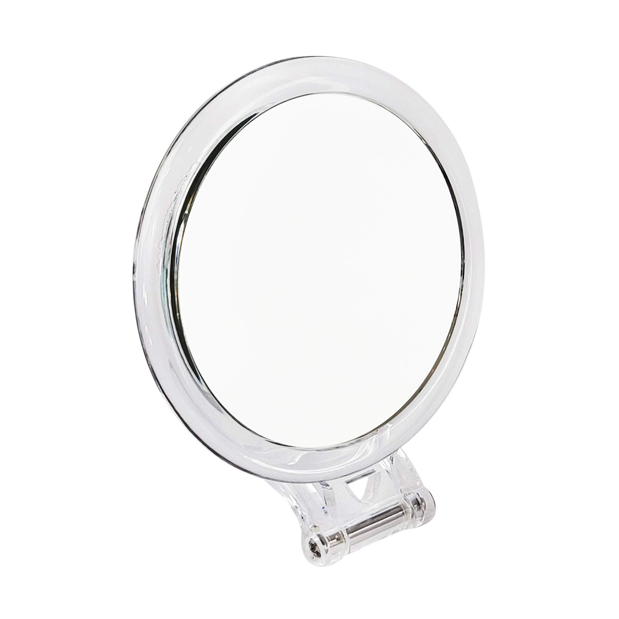 Rucci Normal View Acrylic Round Foldable Stand Mirror, 10X