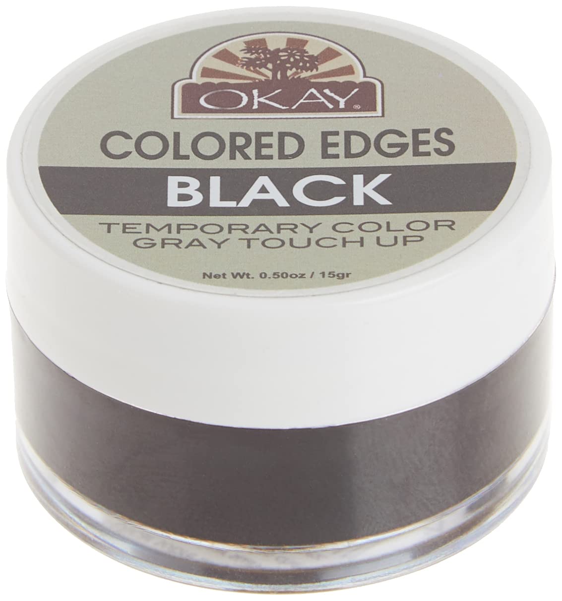 Okay Colored Edges, Black, 0.5 Ounce