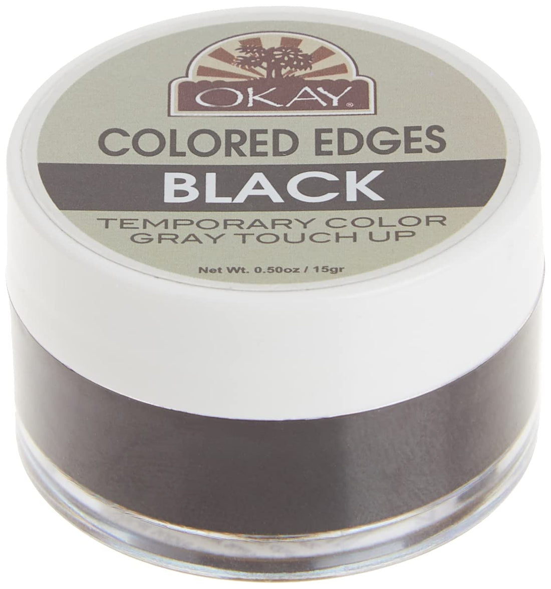 Okay Colored Edges, Black, 0.5 Ounce