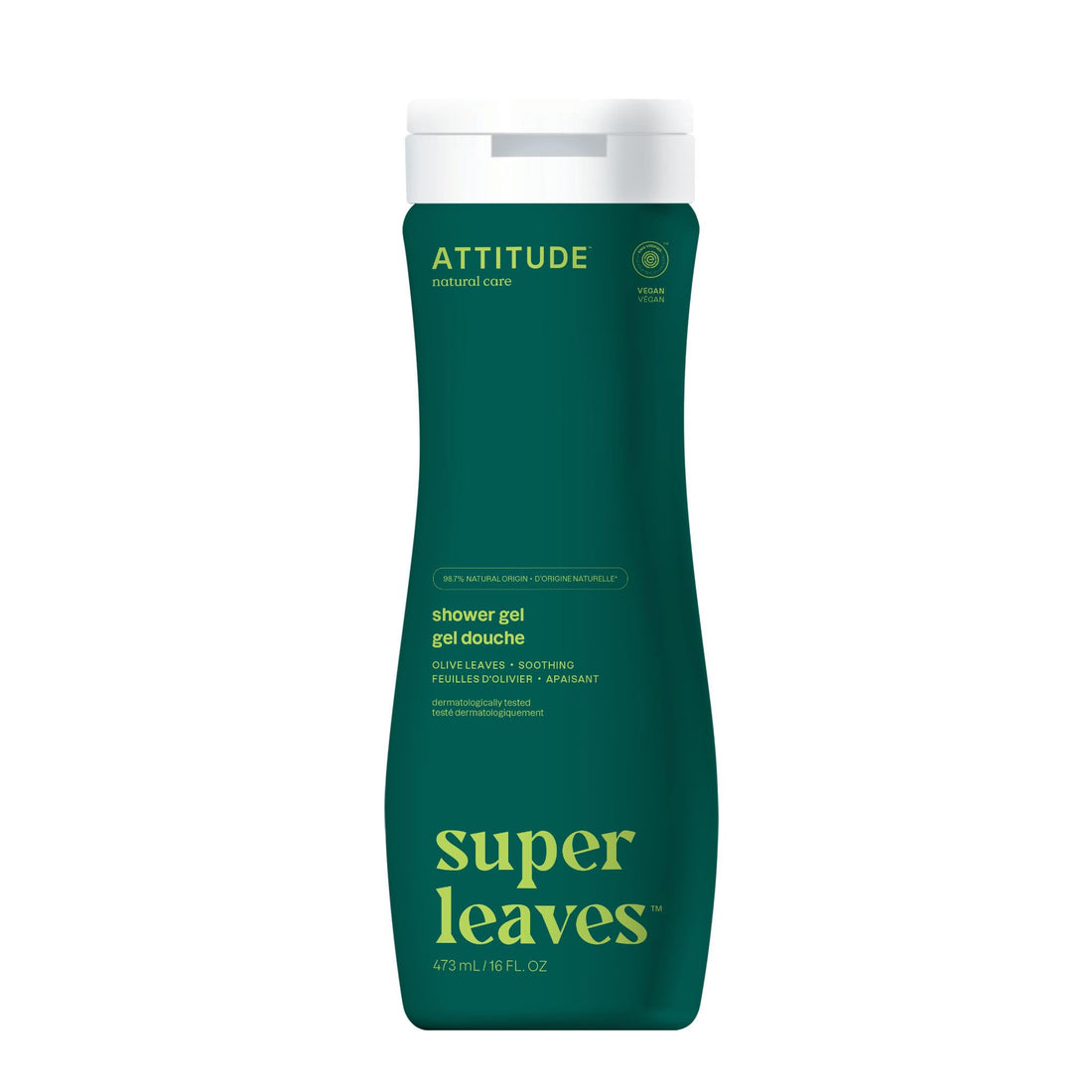Attitude Natural Body Wash - Nourishing, Olive Leaves, 16 Fluid Ounce