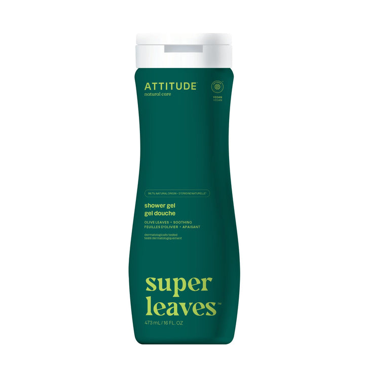 Attitude Natural Body Wash - Nourishing, Olive Leaves, 16 Fluid Ounce