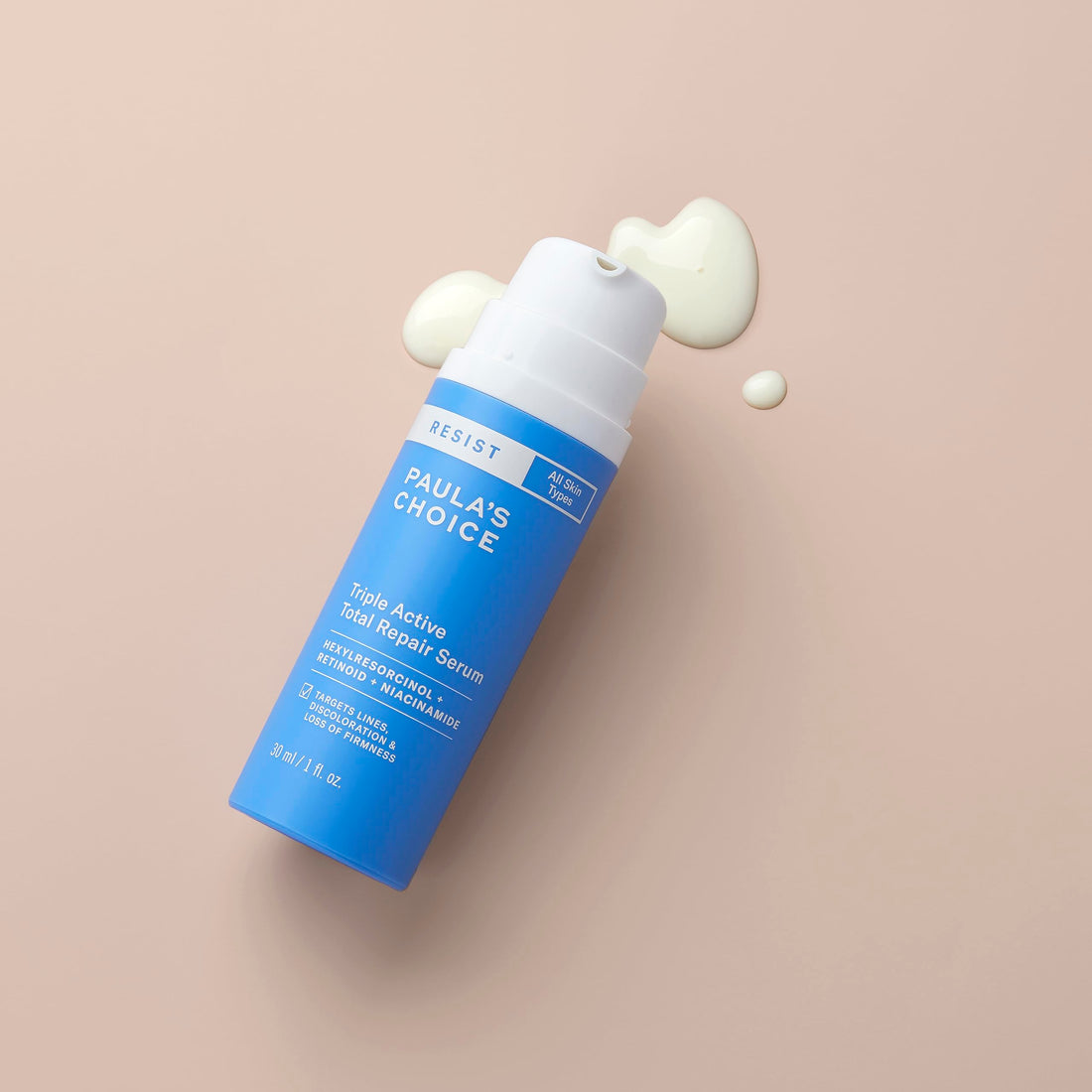 Paula’s Choice RESIST Triple Active Total Repair Serum, 3-in-1 Serum for Wrinkles, Dark Spots & Loss of Firmness with Niacinamide & Retinoid, Fragrance-Free & Paraben-Free, 1 Fl Oz