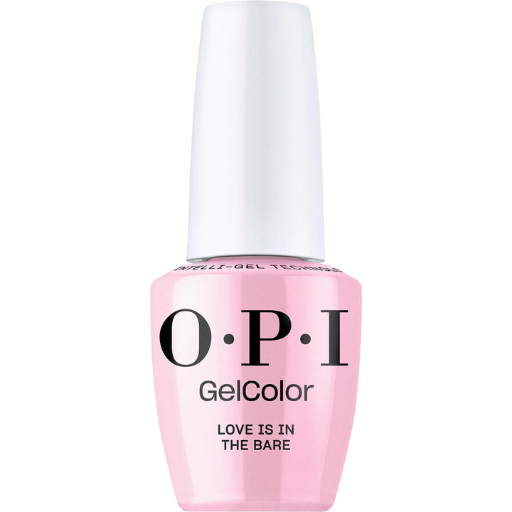 OPI GelColor Love is in the Bare | Sheer Soft Pink Crème UV Cure Gel Nail Polish | Vegan & HEMA Free, Long Lasting, High Shine