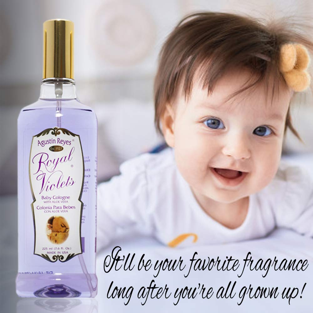Royal Violets Agustin Reyes Royal with Aloe Vera Violets - Baby Cologne Spray Bottle by Royal Violets. (1)