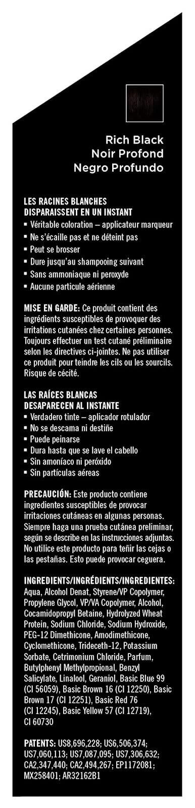 TouchBack Root Touch Up Hair Color Marker Rich Black