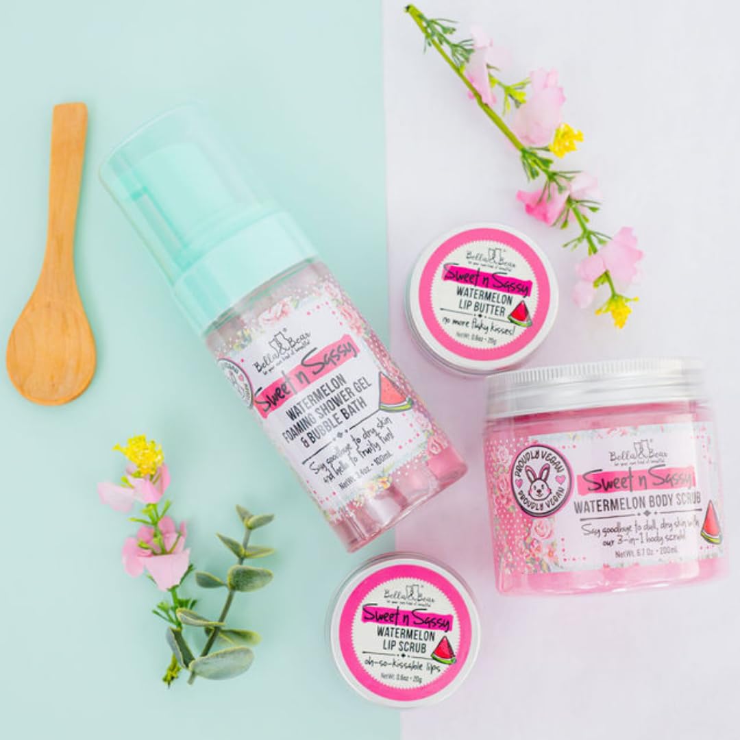 Bella & Bear Sweet 'n' Sassy Watermelon Exfoliating Lip Scrub, 0.6 oz