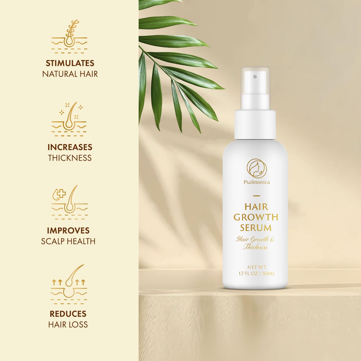 Hair Growth Serum: Rosemary Oil Batana Oil Biotin Castor Oil Rice Water Hair Oils for Hair Growth - Hair Growth Thickening Product - Hair Loss Treatments for Women Men(50 ML)