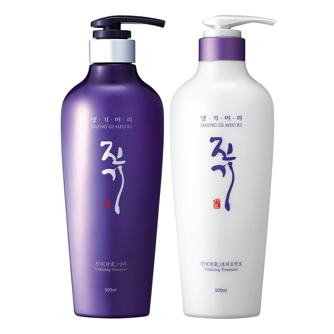 Daeng Gi Meo Ri - Jin Gi Vitalizing Shampoo And Conditioner Set 16.9 FL OZ/ 500 ML(Each) Anti Dandruff and Itchiness, Stopper Set