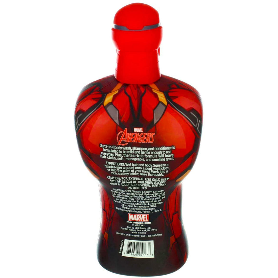 IRON MAN 3-IN1 BODYWASH, 14 ounce - Assorted Style