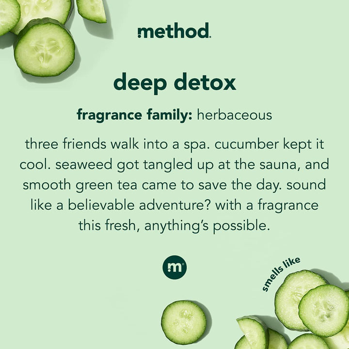 Method Body Wash, Deep Detox, 18 Ounce (6 Count)