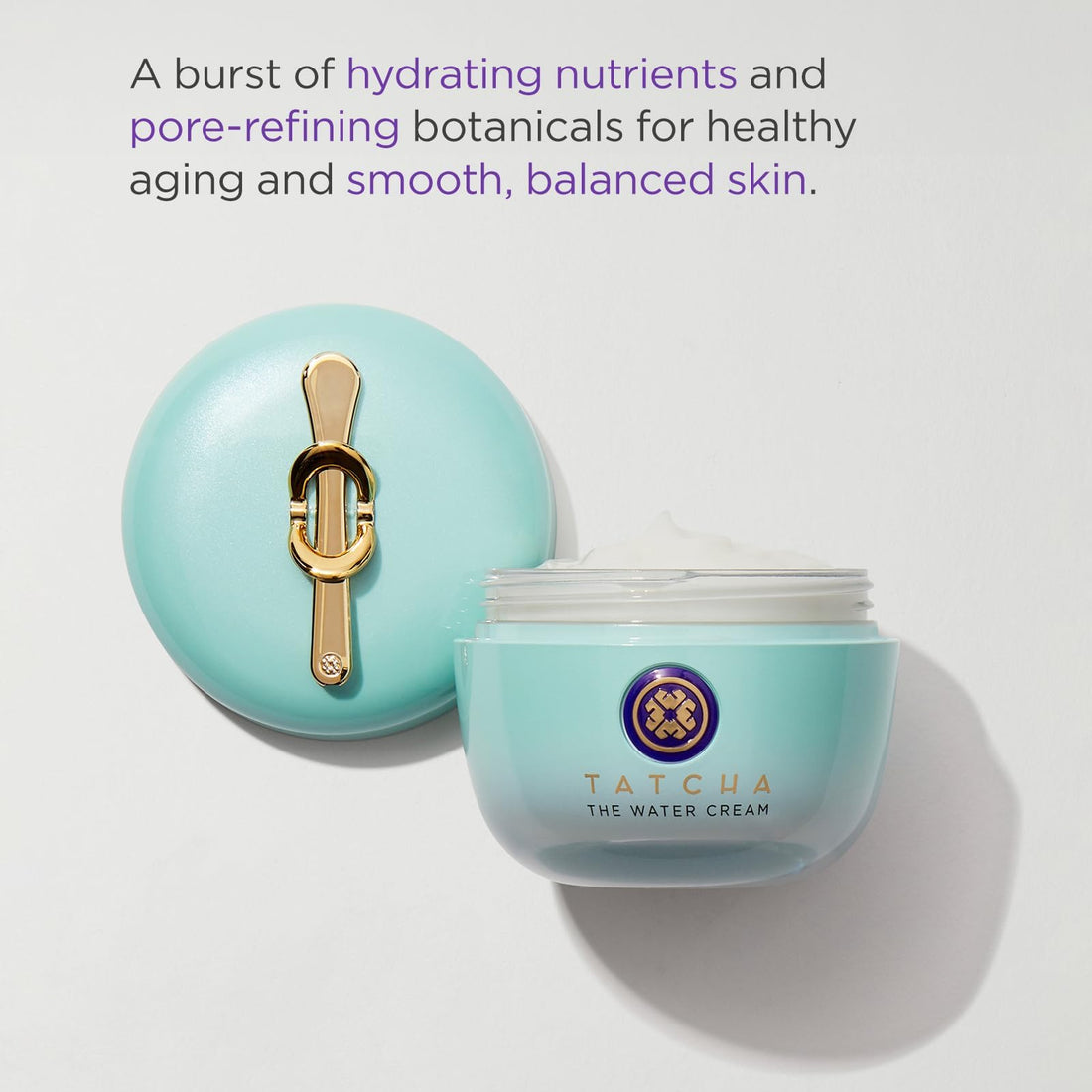 TATCHA The Water Cream | Cream Moisturizer for Face, Optimal Hydration For Pure Poreless Skin | Travel Size | 10 ml / 0.34 oz