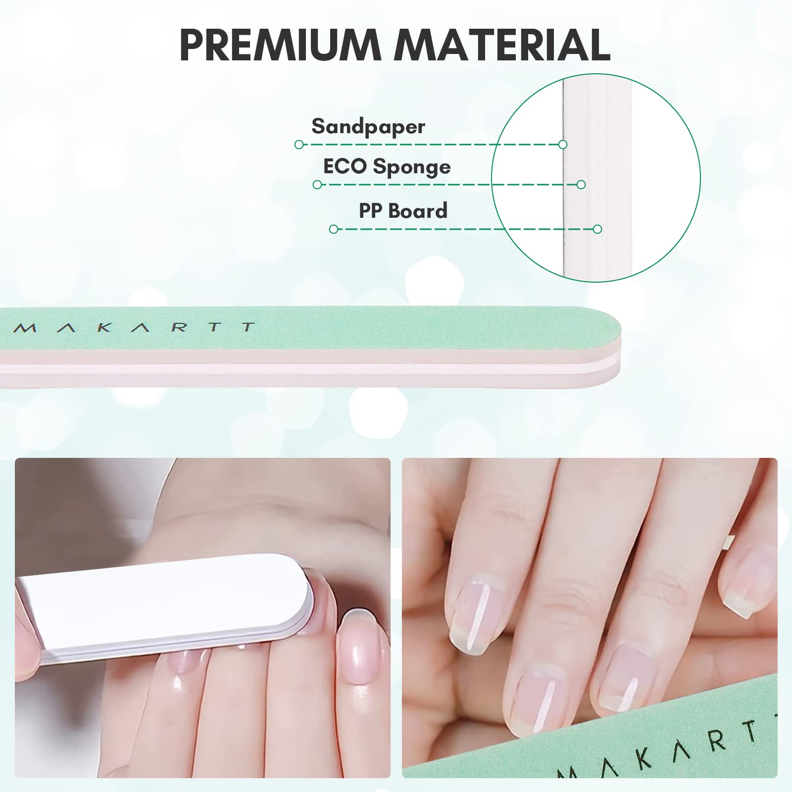 Makartt Nail Buffer Block 10pcs Nail Buffer and Shine Kit Nail Shine Buffer for Natural Acrylic Nails Buffer Polisher Nails Fingernail Buffer Nail File Nail Smoother 400/6000 Grit