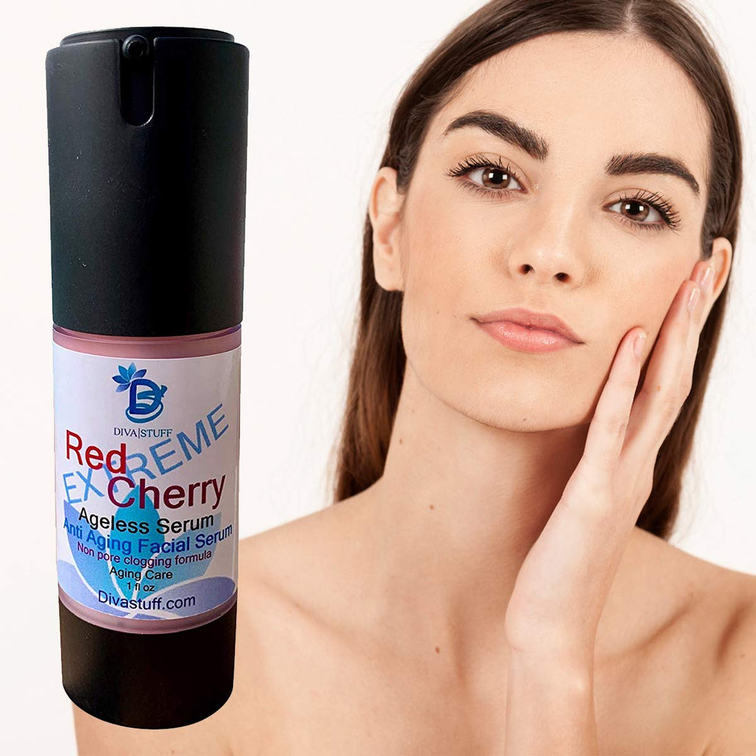 Diva Stuff Red Cherry Extreme Aging Skin Serum,With Rosehip Oil,Cucumber,Ve & Cherry Extract
