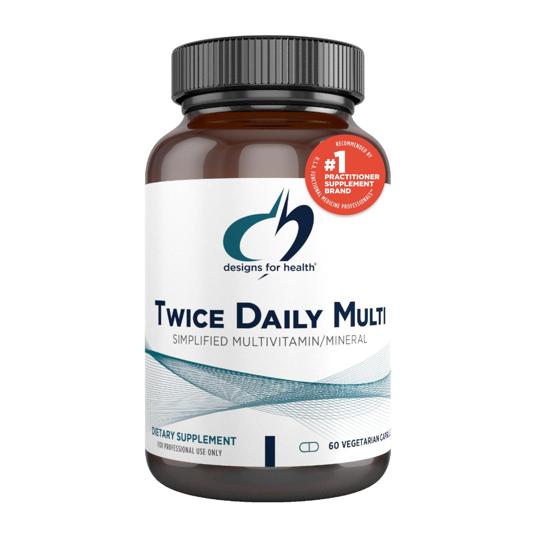 Designs for Health Methylated Multivitamin for Women & Men - Twice Daily Multimineral Supplement & Multivitamin Without Iron + Methylated B12 and Folate, Vitamin C, K, D, E + More (60 Capsules)