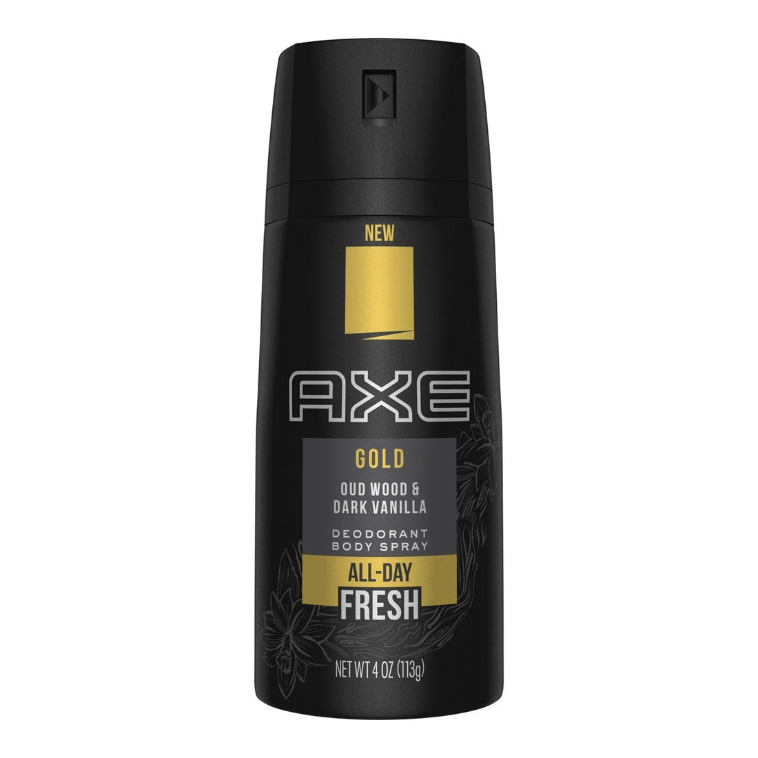 Axe Gold Oud Wood and Dark Vanilla Deodorant Body Spray 4.0 oz (Pack of 2)