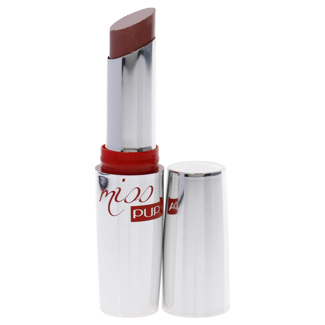 PUPA Milano Miss Pupa Lipstick - Ultra Bright, Crystal Effect - Super Shiny Lips - Semi-Transparent Comfortable Lip Color - Enhance the Volume of your Lips - 110 Nude Vibes - 0.071 Oz