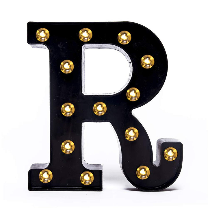 Foaky Black LED Marquee Number Lights Sign Light Up Marquee Number Lights Sign for Night Light Wedding Birthday Party Battery Powered Christmas Lamp Home Bar Decoration