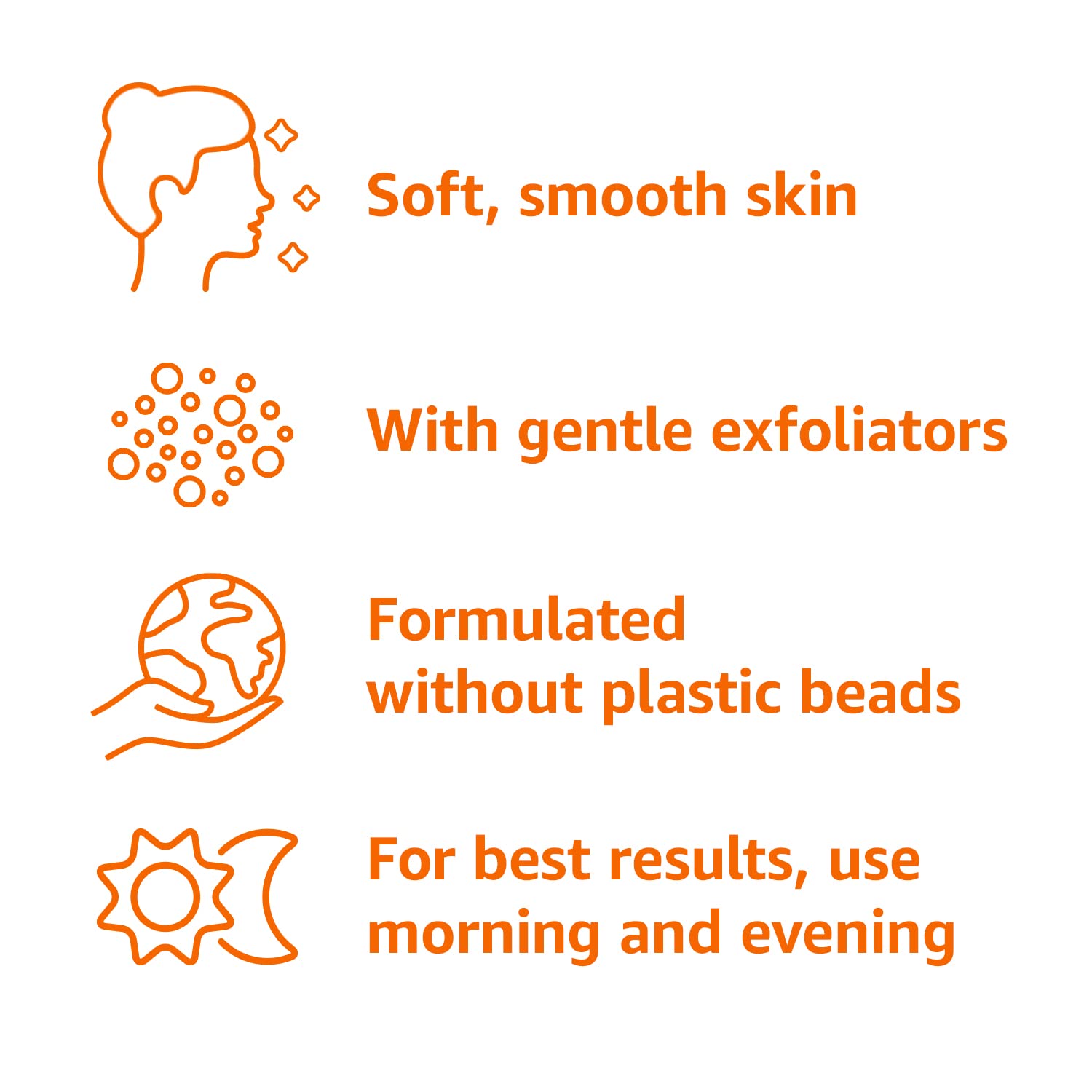 Amazon Basics Replenishing Cleanser Exfoliating Face Wash, Unscented, 6.78 fl oz (Pack of 1)