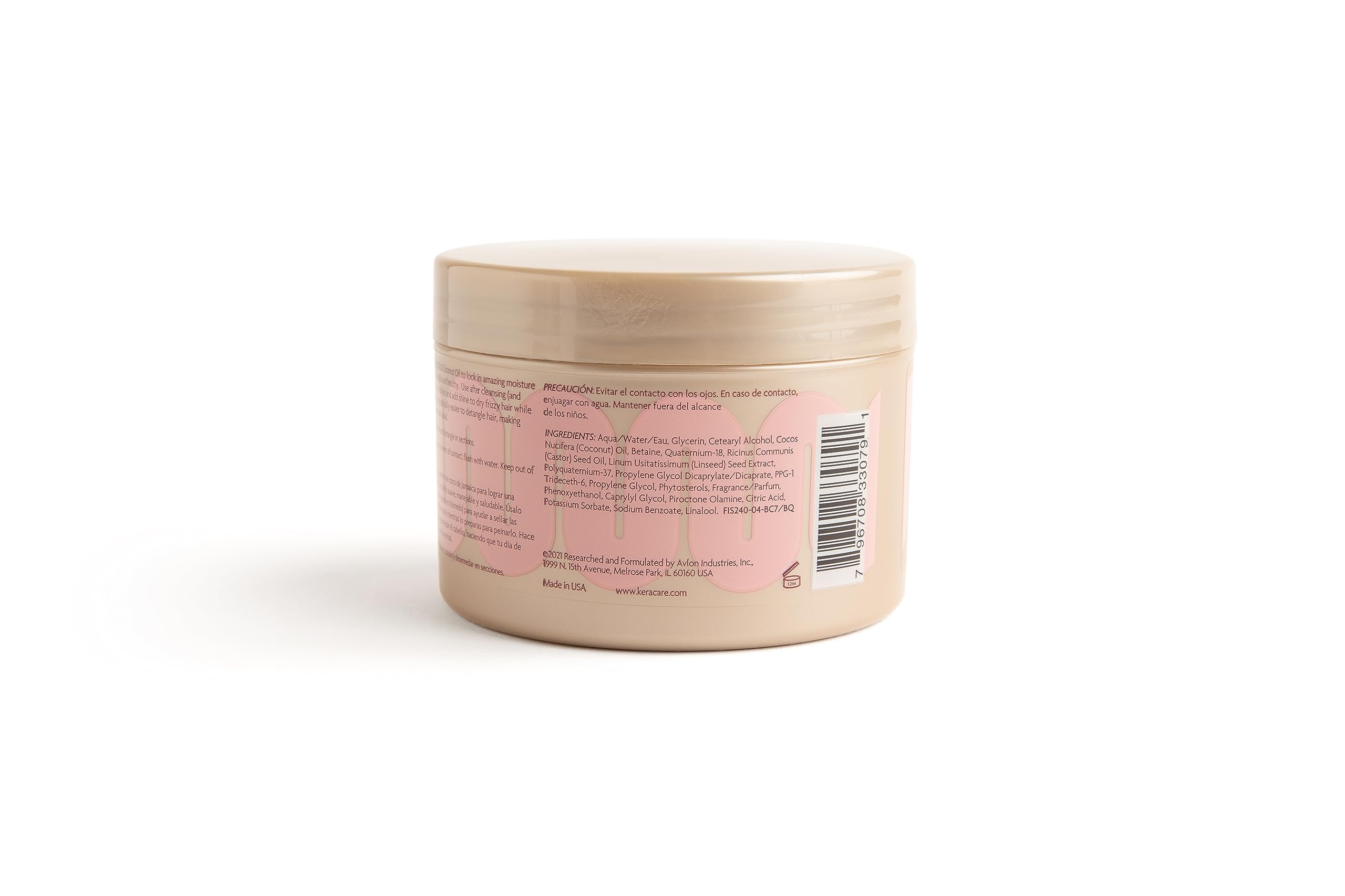 KeraCare CurlEssence Moisturizing Coconut Leave-In Conditioner With Jamaican Black Castor Oil and Coconut Oil - For Curly Hair - Silicone, Sulfate, and Paraben Free 12 oz