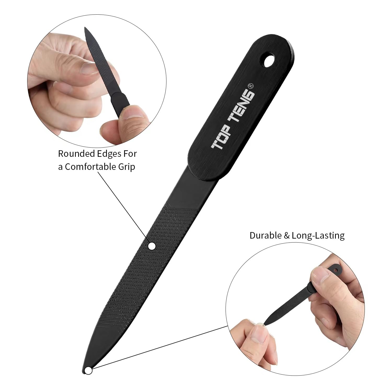 Nail Clippers Set - TOP TENG Sharpest Fingernail & Toenail Clippers with Nail File, Perfect Nail Cutter and Cuticle Trimmer for Men & Women