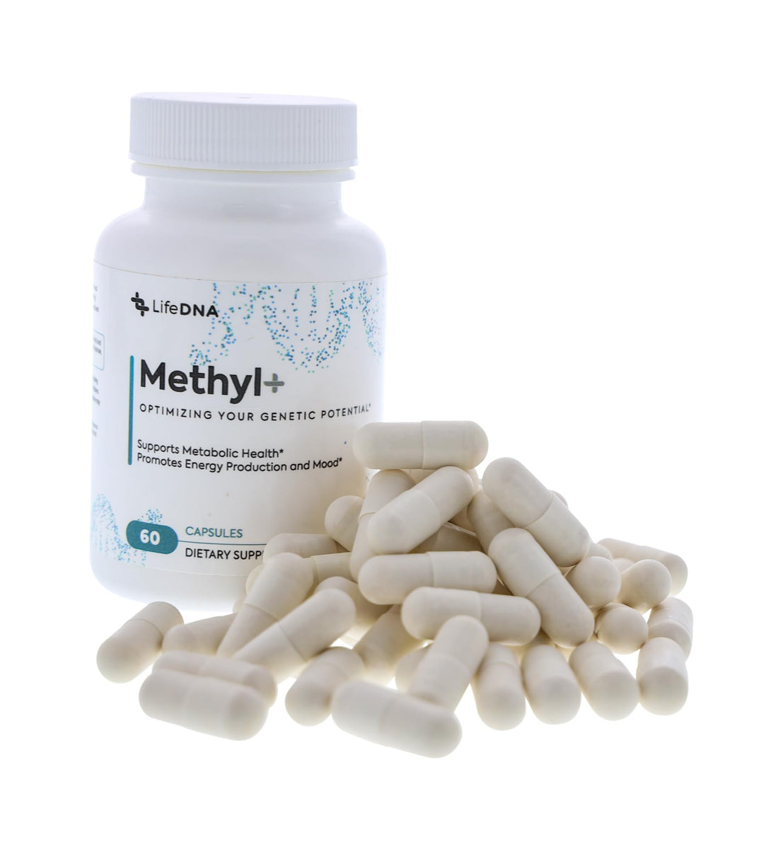 LIFEDNA Methyl+ Methylated Multivitamin Complex with Methylfolate & TMG for Optimized Homocysteine, Brain, Cardiovascular & Neurotransmitter Support