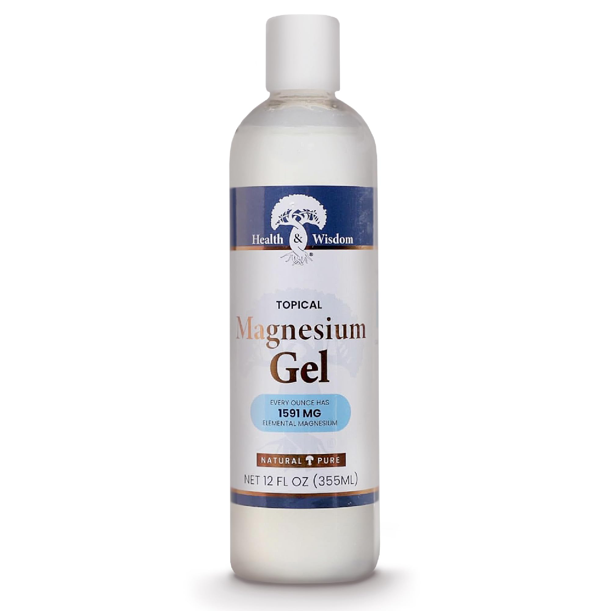 MAGNESIUM GEL with Seaweed Extract 12 OZ by Health and Wisdom