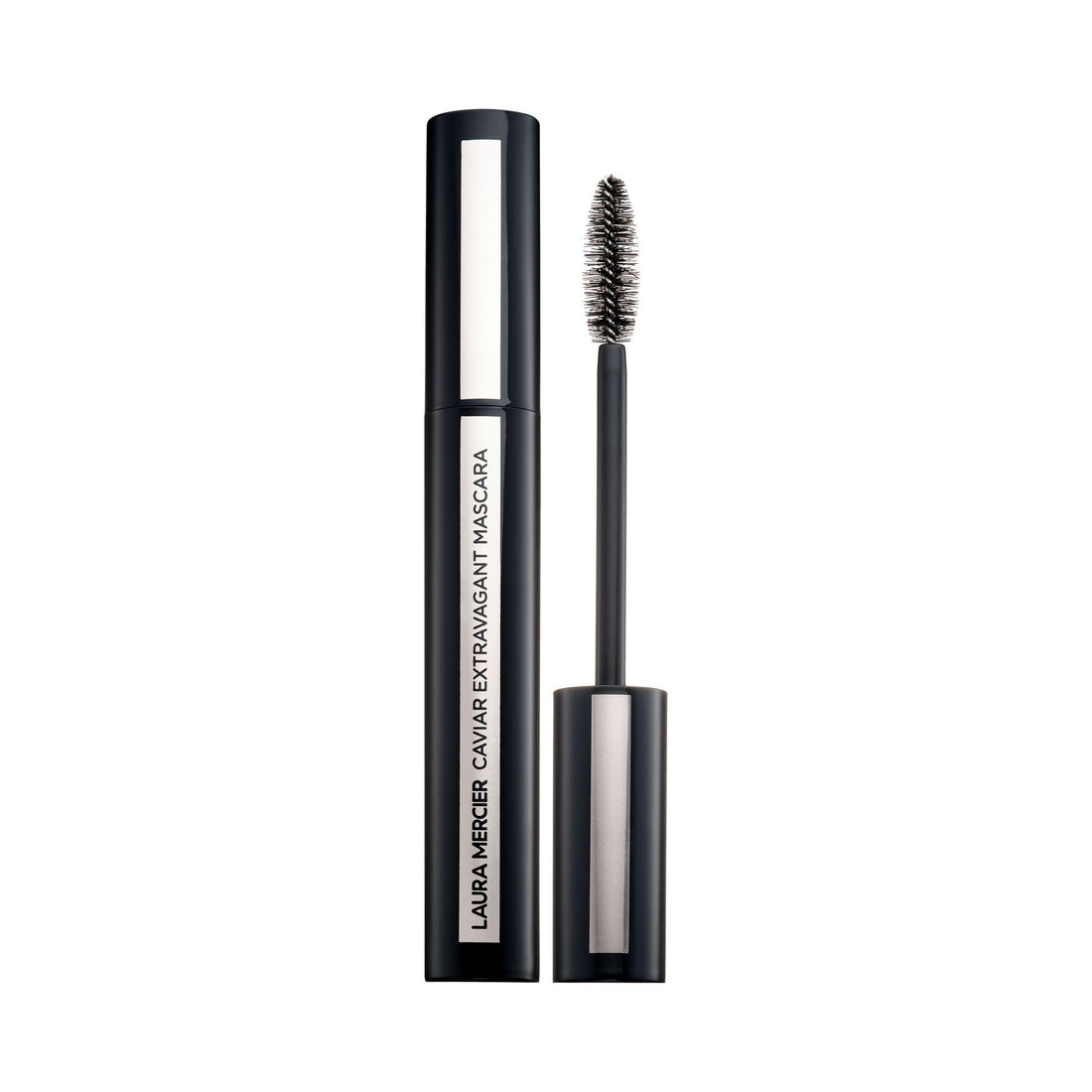 Laura Mercier Caviar Extravagant Mascara Volume and Length, 3X Curl and Lift, 24HR Buildable Wear, Promotes Stronger, Healthier Lashes, Intense Black, Smudge- & Transfer-Proof