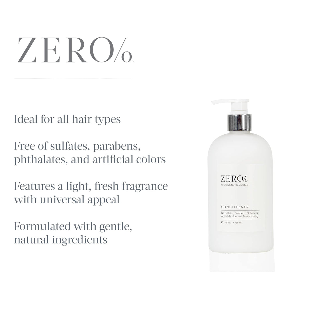 Gilchrist & Soames Conditioner (Zero% Collection Conditioner, 15.5oz)