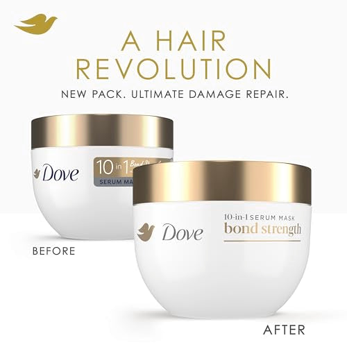 Dove Hair Mask Bond Strength for Chemically Damaged Hair with Bio-Protein Care Technology and Peptide Complex 9.2 Fl Oz