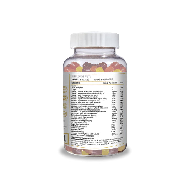 ACTIF Organic Bariatric Gummies with 25+ Organic Vitamins and Minerals for Bariatric Surgery and Weight Loss, Advanced Formula - 90 Count