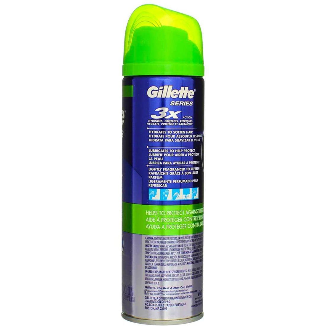 Gillette Series 3X Shave Gel Sensitive 7 Ounce (207ml) (2 Pack)