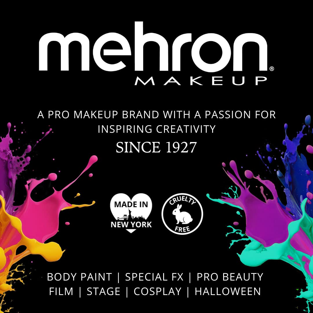 Mehron Makeup StarBlend Cake Makeup MONSTER GREY - 2oz