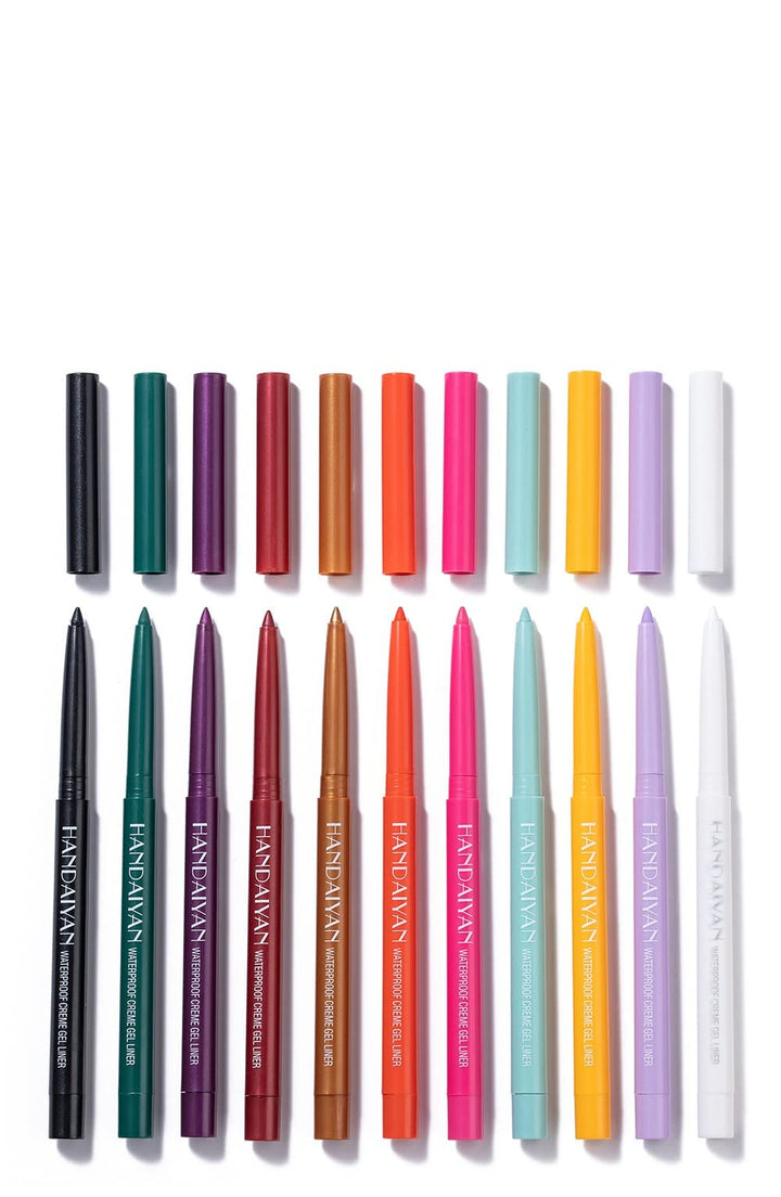 Blue Electronic Technology Company Colourful Retractable Eye Shadow Pencil, Natural Matte Long Lasting Metallic & Glitter Eyeliner (8)