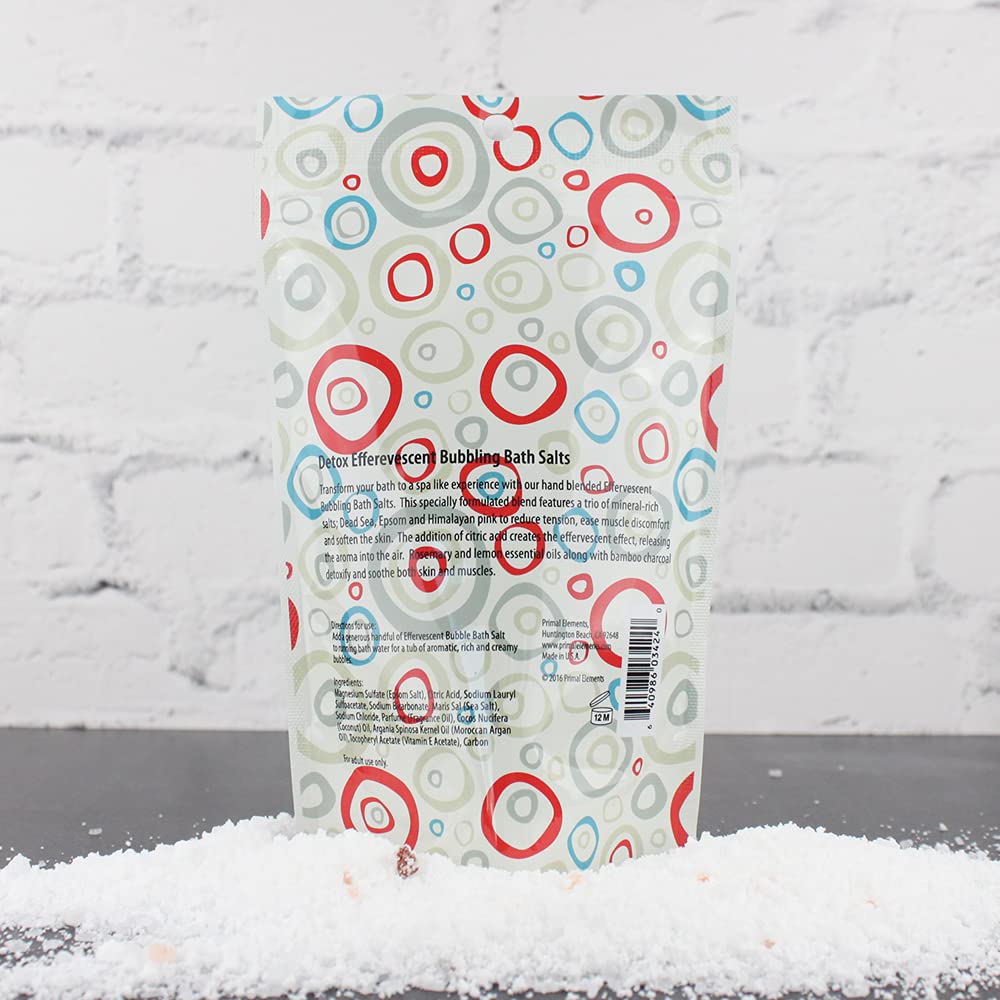 Primal Elements Bubbling Bath Salts, Detox, 12 Ounce