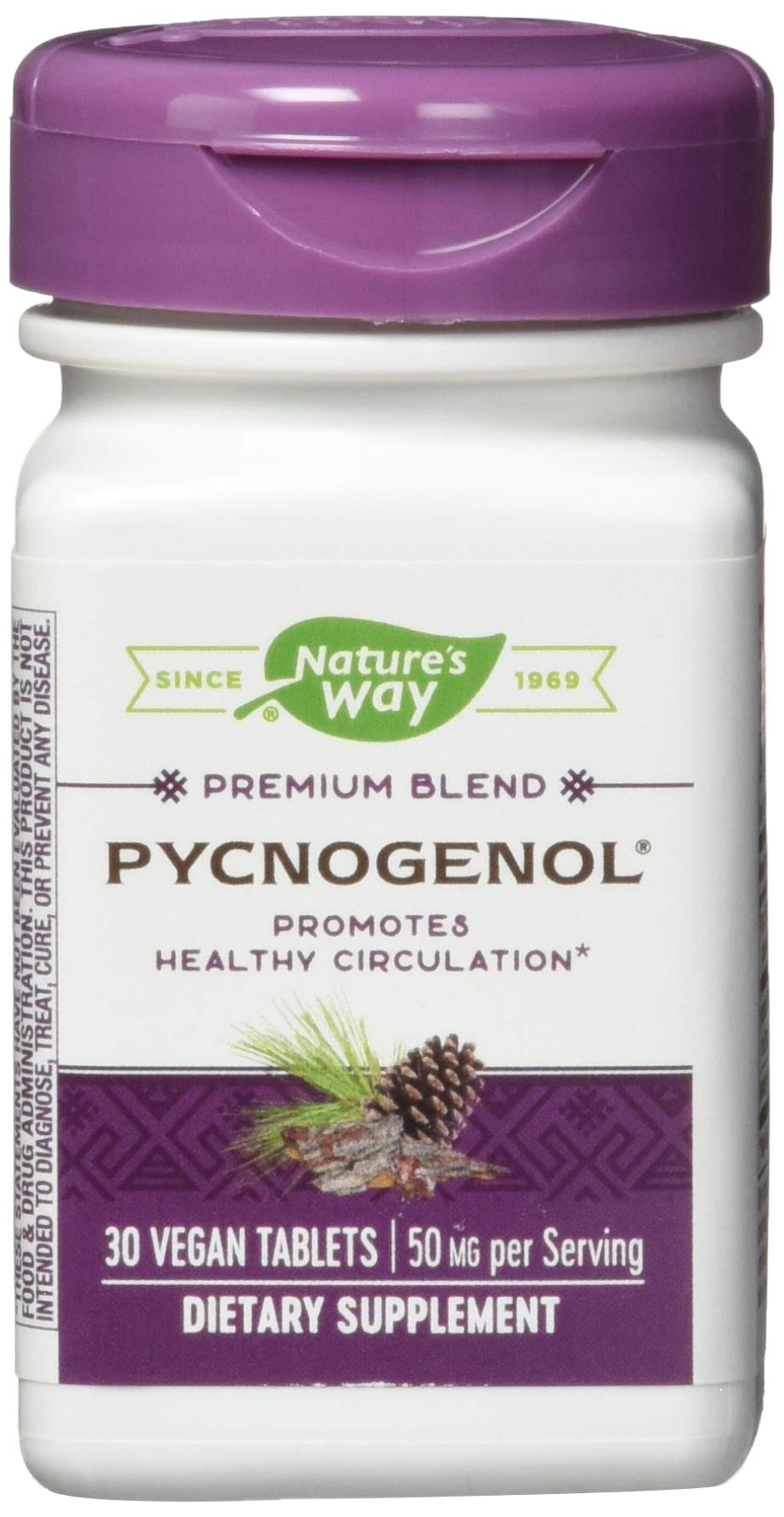 Nature's Way Nature's Way Pycnogenol, 50 Mg Per Serving, 30 Tablets, 30 Count (Pack of 12)