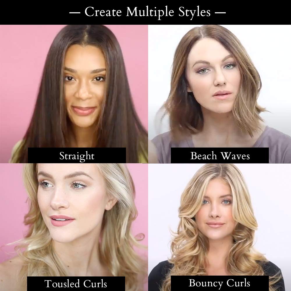 Value Bundle: Vibrastrait PRO 1-inch Vibrating Flat Iron with Travel Case & Travel Size Cloud 9 Shampoo & Conditioner