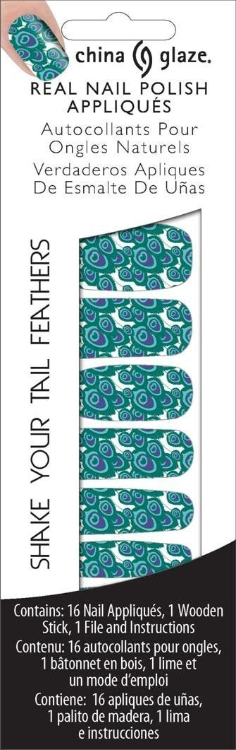 China Glaze Nail Applications, Shake Your Tail Feathers