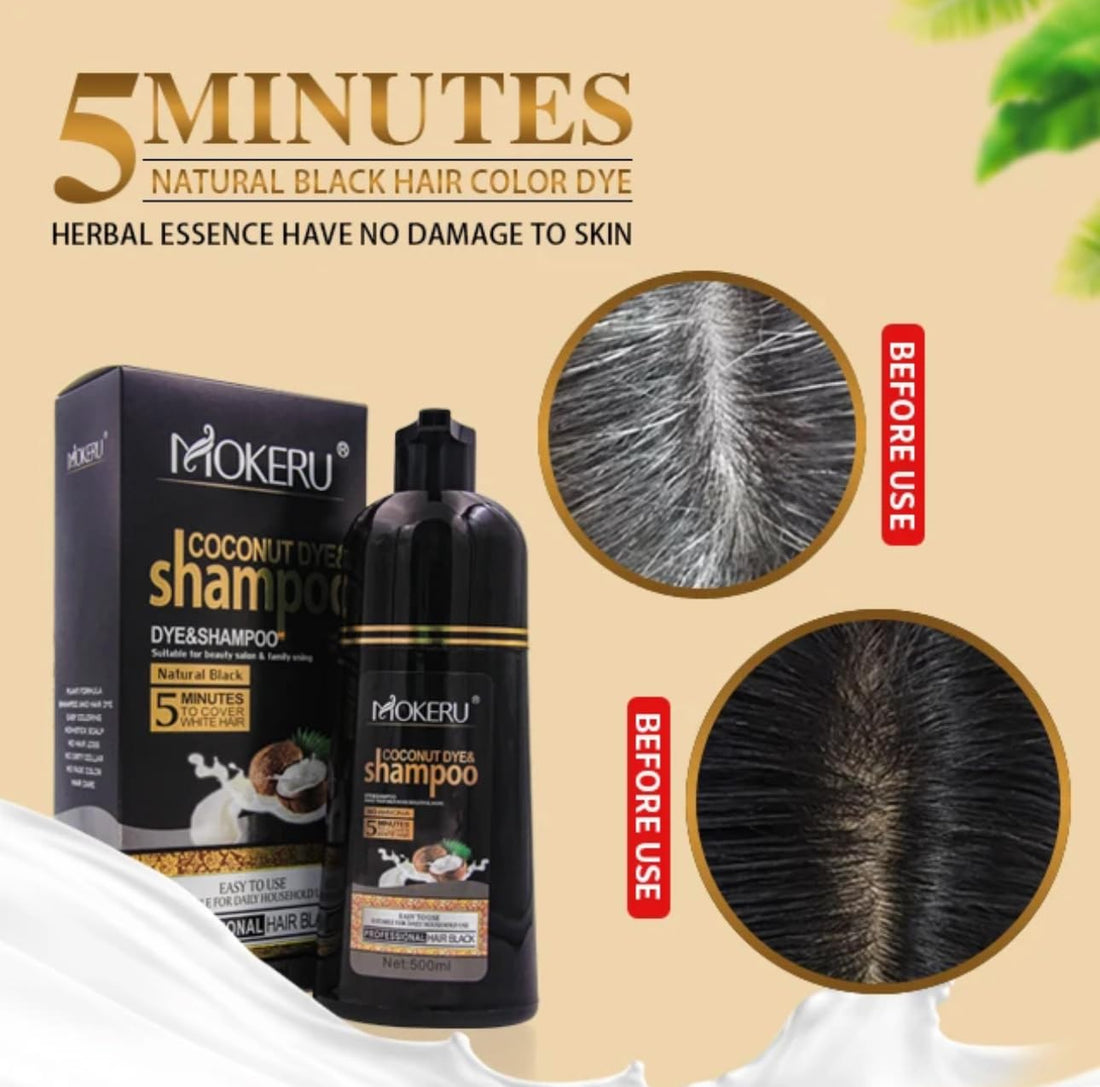 Generic MOKERU Professional Argan COCONUT Oil Hair Dye Color Shampoo 500 ML (Blonde Brown)