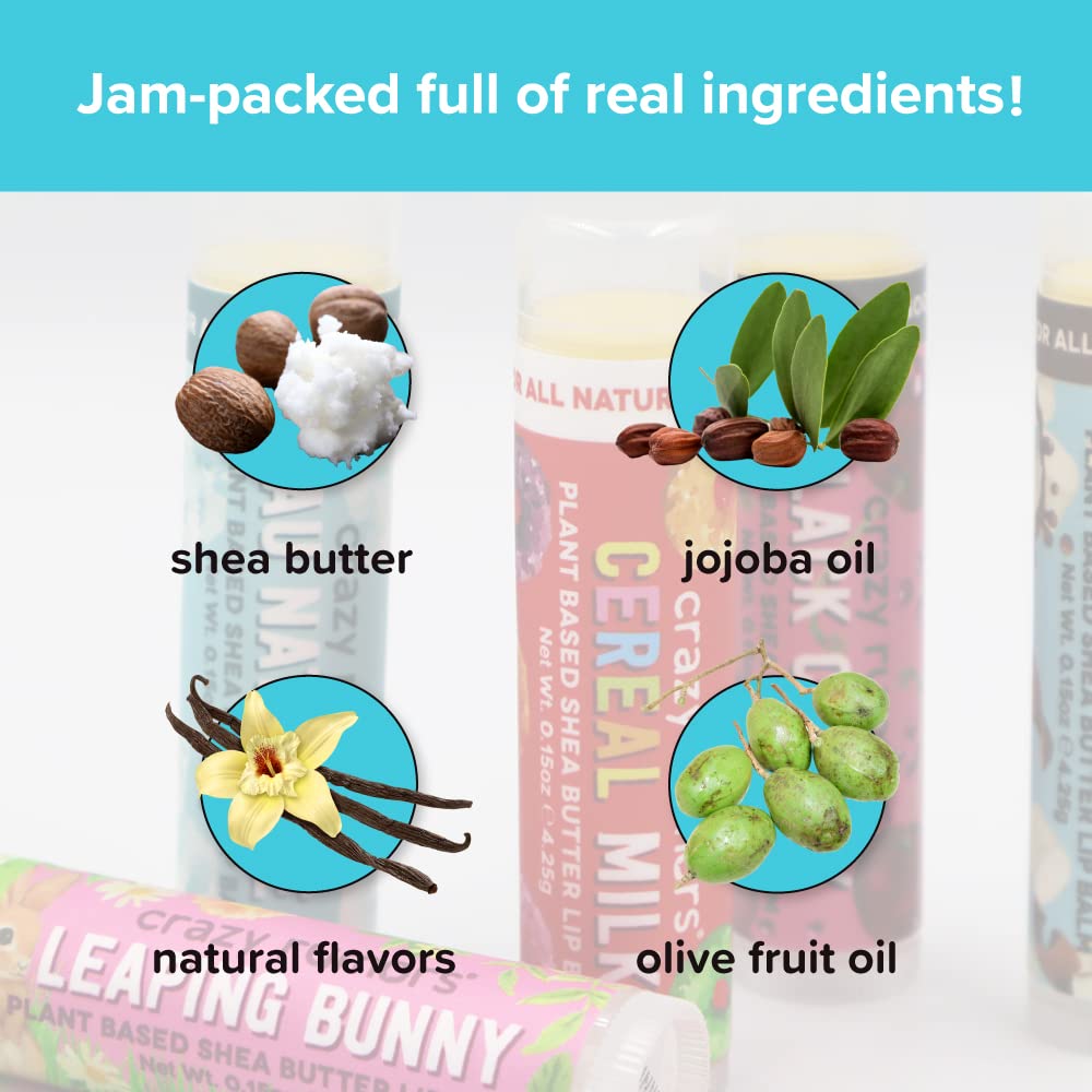 Crazy Rumors Soda Pop Lip Balm Black Cherry Tubes - 0.15 Oz 4 Pack