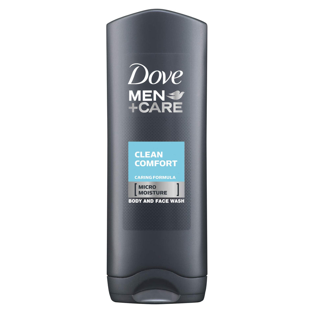 Dove Men Care Body & Face Wash, Clean Comfort - 13.5 Fl Oz / 400 mL X 6 Pack Case, Made in Germany